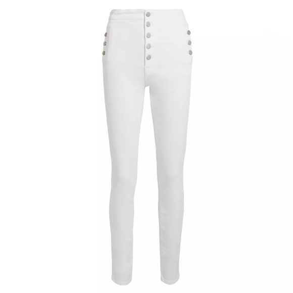 NWT J Brand Natasha in Blanc White Sky High Skinny Stretch Jeans - Picture 4 of 9